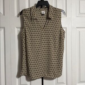 Cabi tint sleeveless top shirt blouse size MEDIUM
